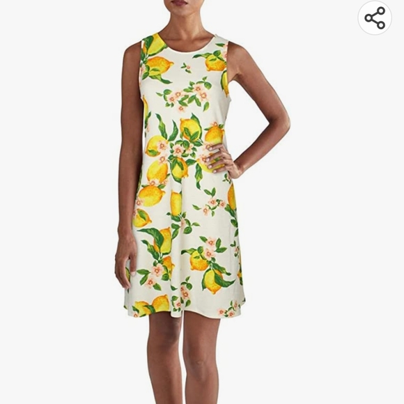 Sweet Lemon Knit Summer Dress by Pappagallo L - Picture 8 of 8